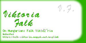 viktoria falk business card